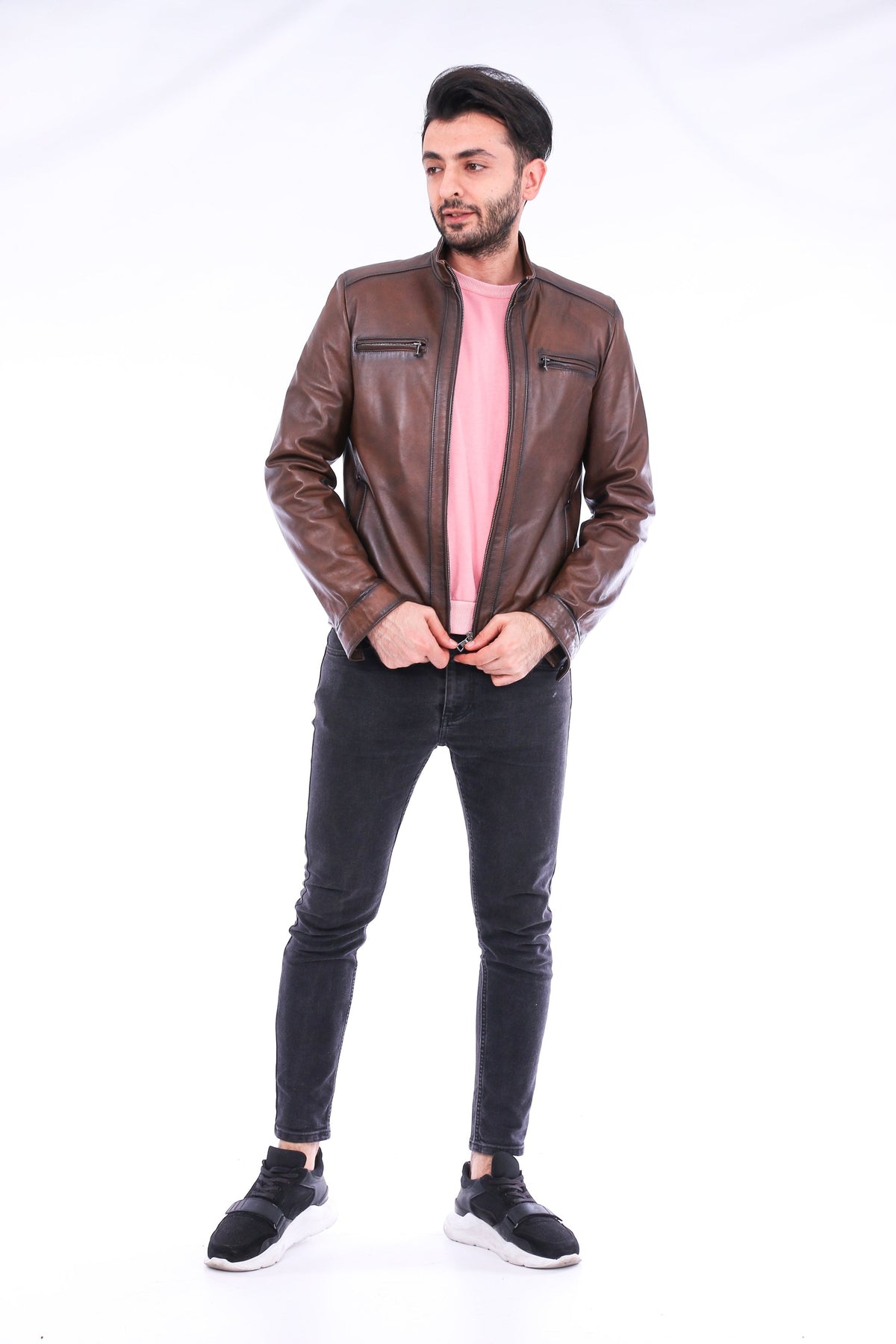 Armati Biker Leather Jacket