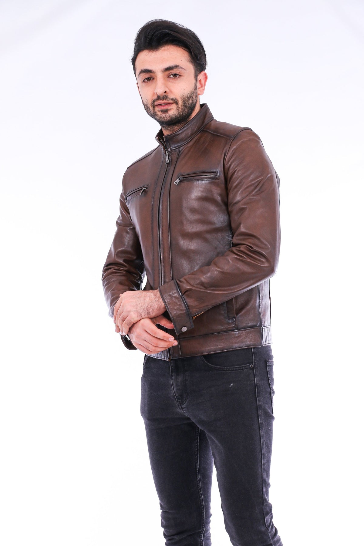 Armati Biker Leather Jacket