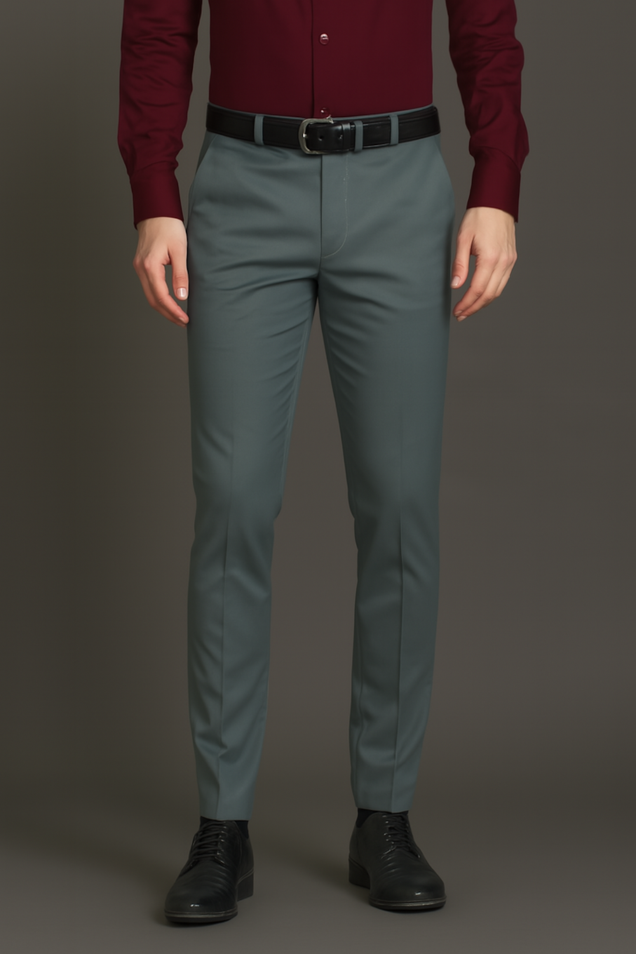Men Formal Pant-Slate Grey (Size-36)
