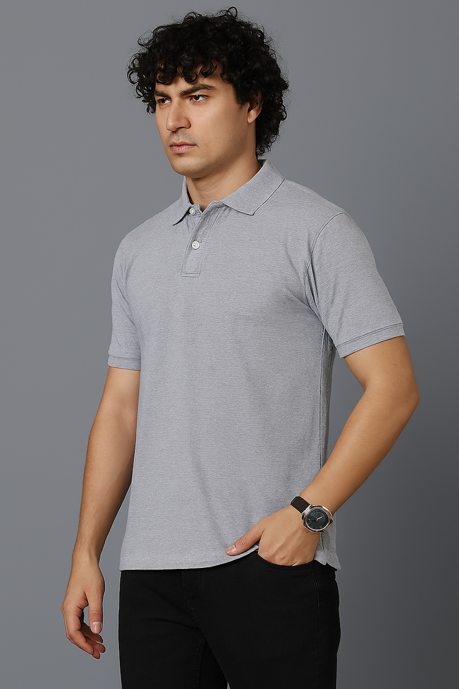 Men T-shirt, Grey (Size-XL)